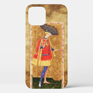 ANTIQUE RENAISSANCE TAROTS  / PAGE OF CUPS iPhone 12 CASE