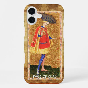 ANTIQUE RENAISSANCE TAROTS / PAGE OF CUPS iPhone 16 PLUS CASE
