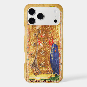 ANTIQUE RENAISSANCE TAROTS,QUEEN OF COINS Monogram