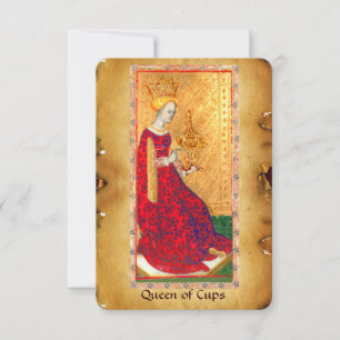 ANTIQUE RENAISSANCE TAROTS / QUEEN OF CUPS