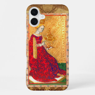 ANTIQUE RENAISSANCE TAROTS  / QUEEN OF CUPS iPhone 16 PLUS CASE