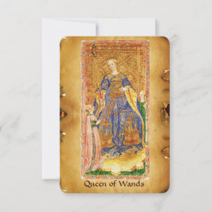 ANTIQUE RENAISSANCE TAROTS / QUEEN OF WANDS