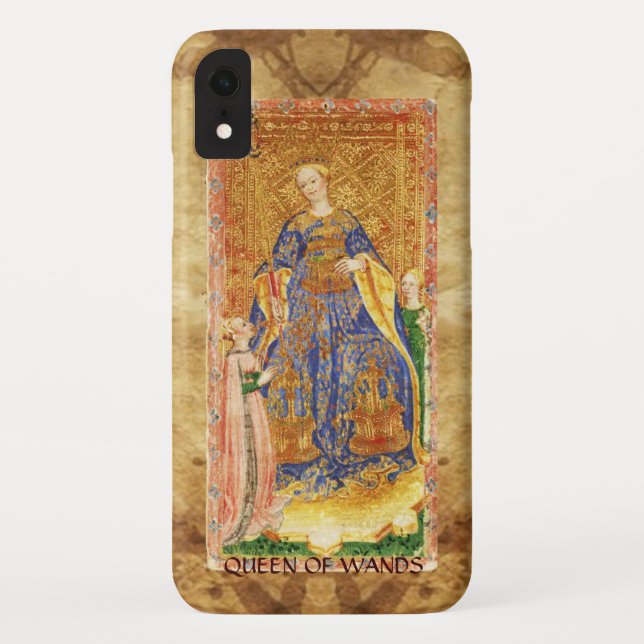 ANTIQUE RENAISSANCE TAROTS  / QUEEN OF WANDS Case-Mate iPhone CASE (Back)
