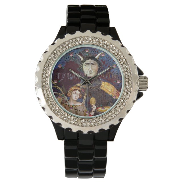 Antique Renaissance Tarots /THE DEVIL AND CONCEIT Watch (Front)