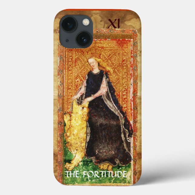 ANTIQUE RENAISSANCE TAROTS THE FORTITUDE- STRENGHT Case-Mate iPhone CASE (Back)