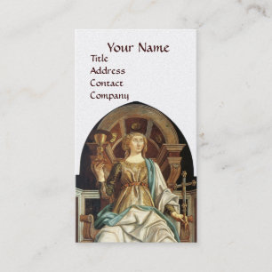 ANTIQUE RENAISSANCE TAROTS THE POPE Gold Business Card