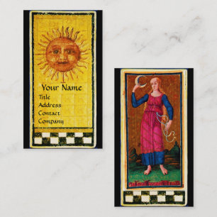ANTIQUE RENAISSANCE TAROTS / THE SUN AND THE MOON BUSINESS CARD