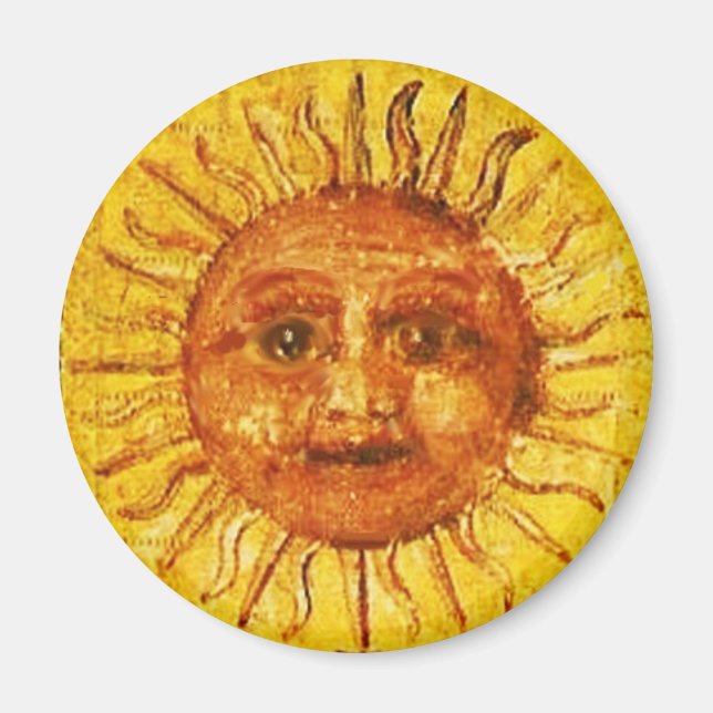 ANTIQUE RENAISSANCE TAROTS /THE SUN MAGNET (Front)