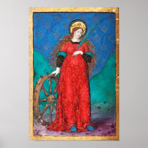 ANTIQUE RENAISSANCE TAROTS / THE WHEEL OF FORTUNE POSTER