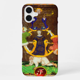 ANTIQUE RENAISSANCE TAROTS , WHEEL OF FORTUNE iPhone 16 PLUS CASE