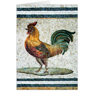 ANTIQUE ROMAN MOSAICS / ROOSTER