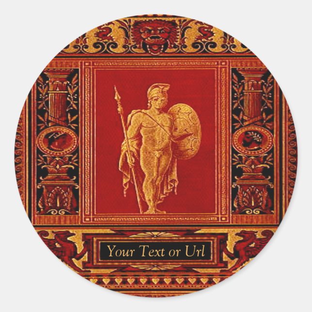 Antique Roman Soldier Stickers (Front)