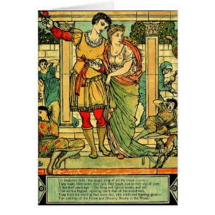 Antique Romantic Walter Crane Sleeping Beauty