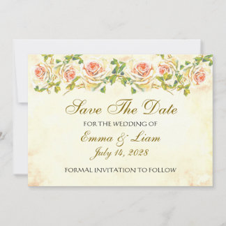 Antique Rose Collection - Wedding Save The Date 