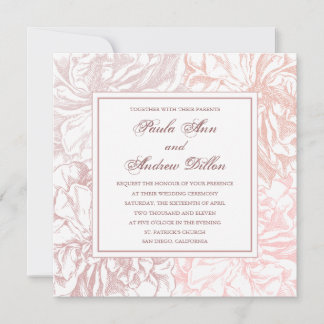 Antique Rose Invitation