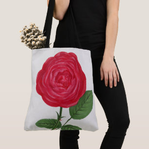 Antique Rose Lithograph, François-Frédéric Grobon Tote Bag