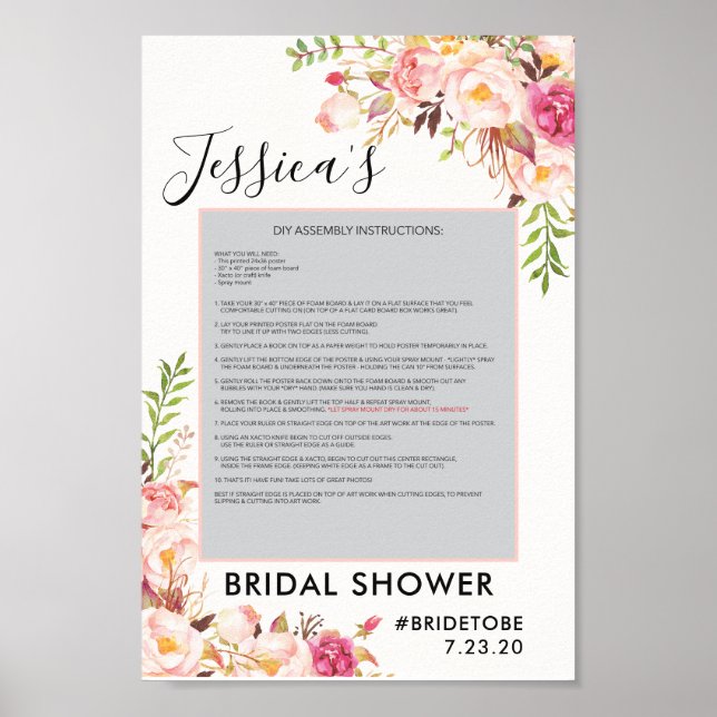 Antique Rose Photo Prop Poster Frame (Front)