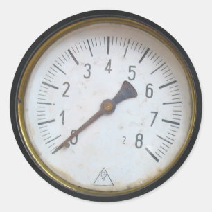 Antique Round Pressure Metre Gauge Dial Stickers