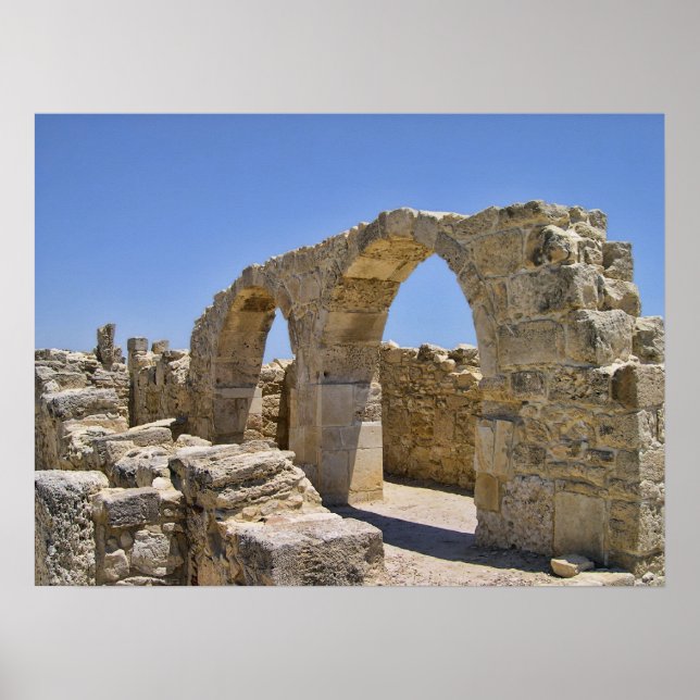 Antique Ruins in Cyprus Poster (Front)