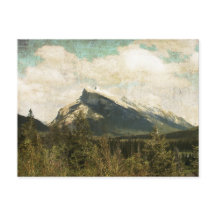 Antique rustic Mount Rundle