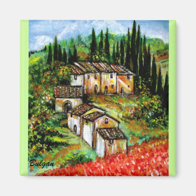 ANTIQUE RUSTIC VILLAGE IN TUSCANY MAGNET (Front)