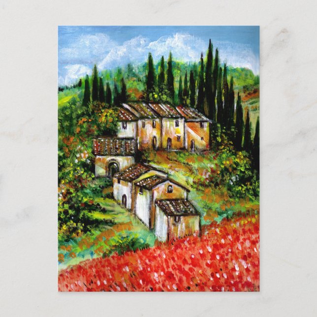 ANTIQUE RUSTIC VILLAGE IN TUSCANY POSTCARD (Front)