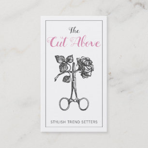 Antique Scissors Hair Stylist Business Card