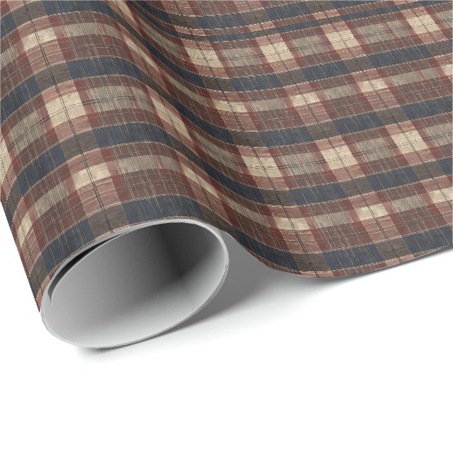 Antique Scottish Tartan  Wrapping Paper (Roll Corner)