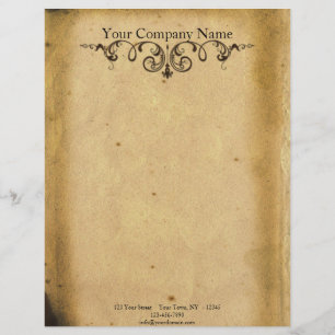 Antique Scroll Customised Letterhead