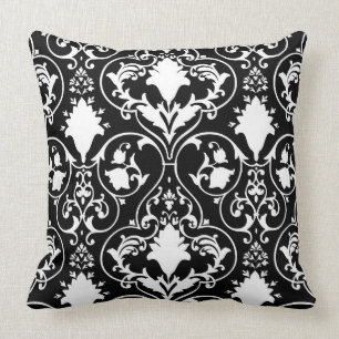 Antique scroll wallpaper cushion