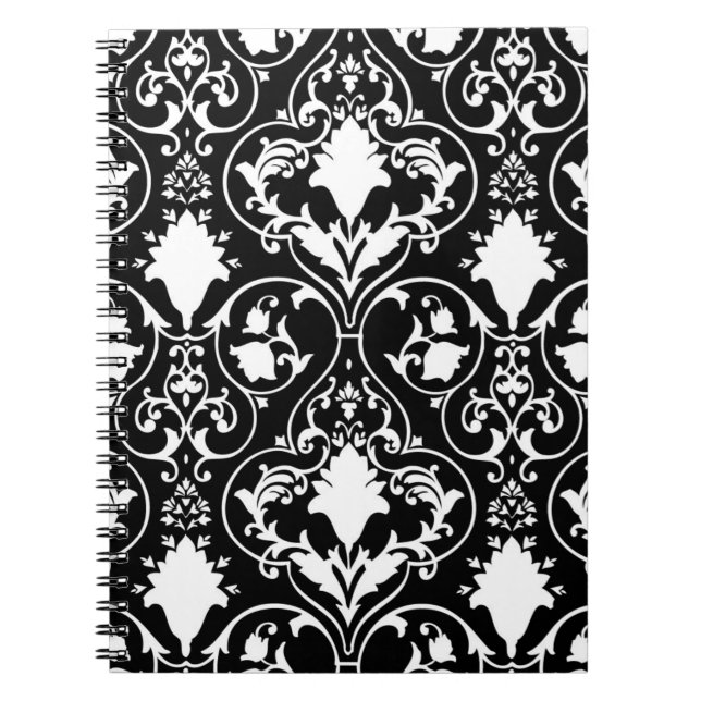 Antique scroll wallpaper notebook (Front)