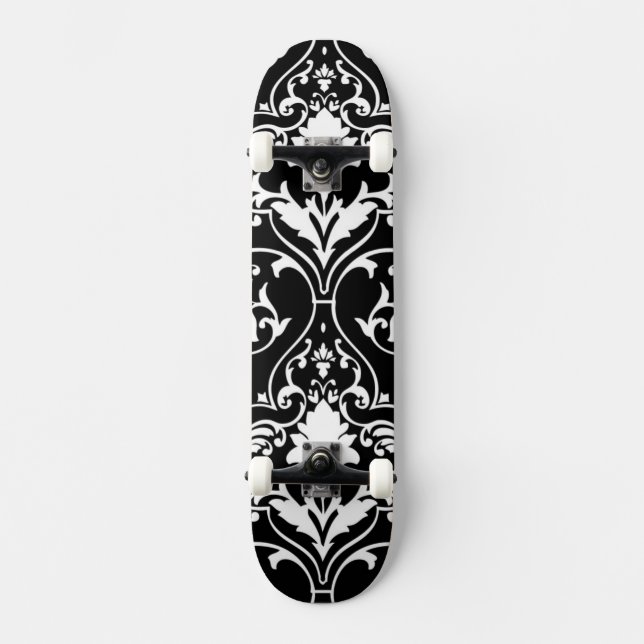 Antique scroll wallpaper skateboard (Front)