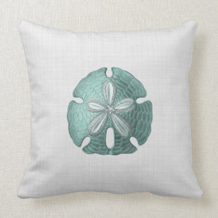 Antique Sea Sand Dollar Illustration Cushion