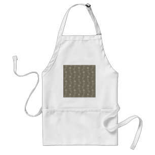 Antique Seahorse And Starfish Pattern Standard Apron