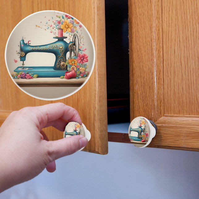 Antique Sewing Machine Ceramic Knob (Creator Uploaded)