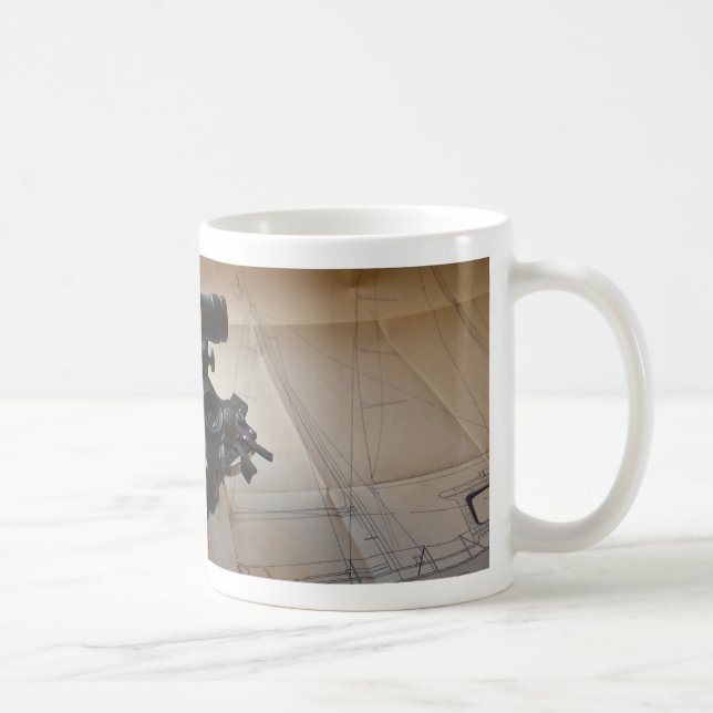 Antique Sextant Coffee Mug (Right)