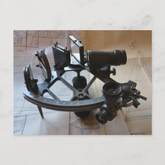 Antique Sextant Postcard