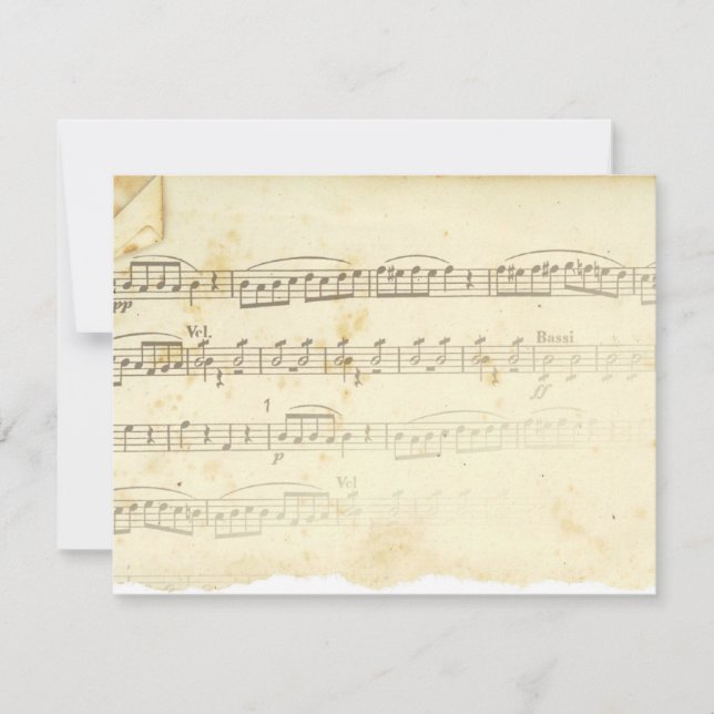 Antique Sheet Music (Front)