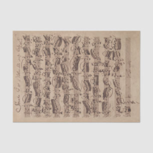 Antique Sheet Music Bach Manuscript