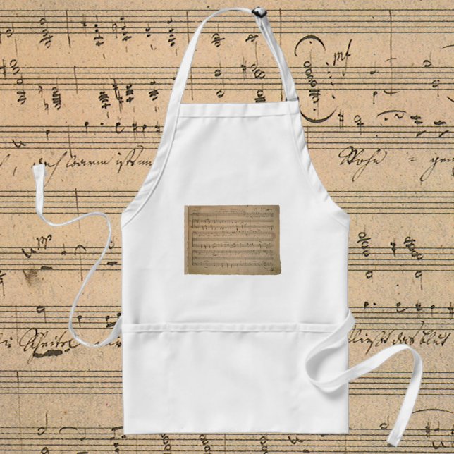 Antique Sheet Music from 1822, Song of the Old Man Standard Apron (Creator Uploaded)