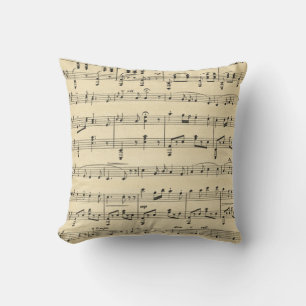 Antique Sheet Music Outdoor Cushion