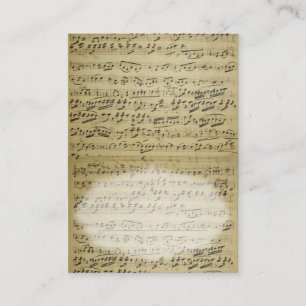 Antique Sheet Music Place Card