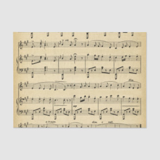 Antique Sheet Music Tissue Paper
