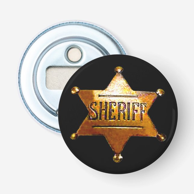 Antique Sheriff's Badge  Bottle Opener (Front)