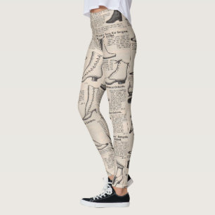 Antique Shoe Advertising Catalogue Leggings