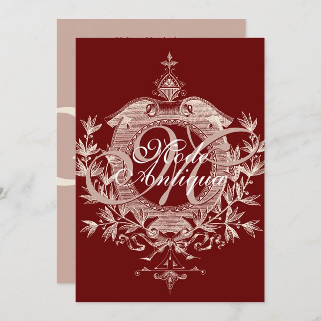 Antique Shop Boutique Grand Opening Invitation (Front/Back)