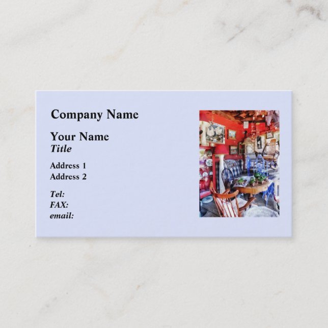 Antique Shop Business Card (Front)