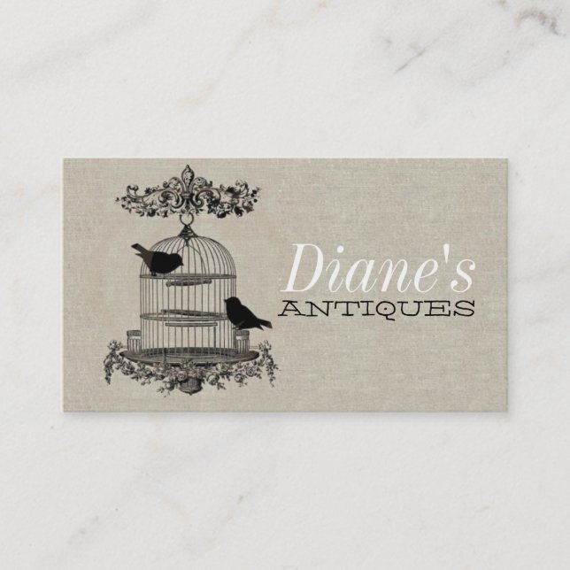 Antique Shop Business Card (Front)