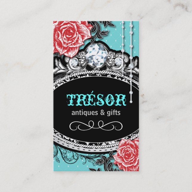 Antique Shoppe Business Cards (Front)