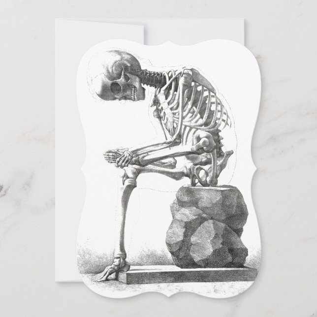 Antique Skeleton Anatomy: Gothic Halloween Medical (Front)